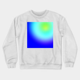 Blue green abstract yellow art Crewneck Sweatshirt